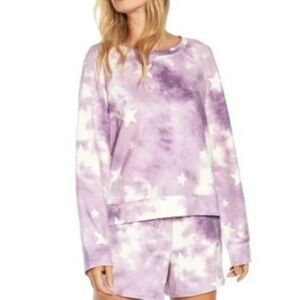 Wildfox Tie Dye Stars Pullover Sweatshirt
